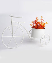 Small Cycle Planter White