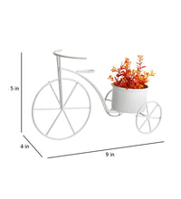 Small Cycle Planter White