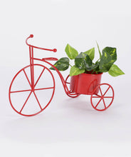 Small Cycle Planter Red