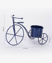 Small Cycle Planter Blue