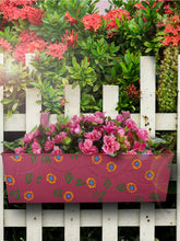 Handpainted Rectangle Planter Pink