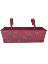 Handpainted Rectangle Planter Pink