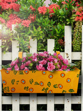 Handpainted Rectangle Planter Yellow