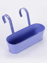 Oval Railing Planter Large Purple