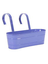 Oval Railing Planter Large Purple