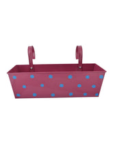 Polka Dot Rectangle Planter Pink