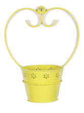 Wall Mounted Yellow Planter