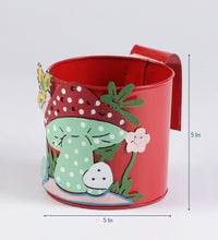 Set of Three Mushroom Railing Planters