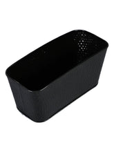 Set of Two 12'' Embossed Pot Black & White