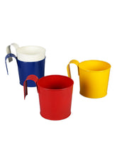 Set of Four Railing Pot