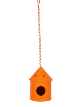 Round Hut Bird House Orange