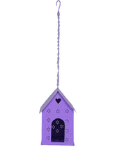 Hut Shape Bird House Purple