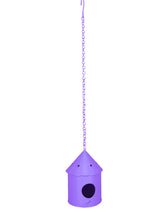 Round Hut Bird House Purple