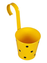 Set of two Railling Pot Polka Red & Yellow