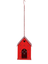 Hut Shape Bird House Red