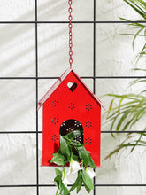 Hut Shape Bird House Red