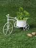 Small Cycle Planter White