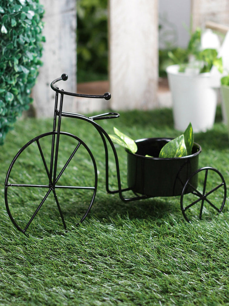 Big Cycle Planter Black– Exotic Flora