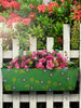 Handpainted Rectangle Planter Green