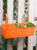 Embossed Rectangular Pot Orange