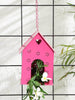 Hut Shape Bird House Pink