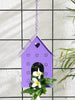 Hut Shape Bird House Purple